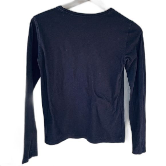 Vince Black Long Sleeved T-Shirt XS Classic Everyday Essential Basic - Picture 5 of 6